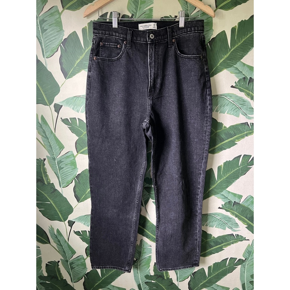 Abercrombie & Fitch Ankle Straight Women 29/8L Black